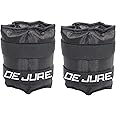 DE JURE FITNESS Ankle & Wrist Weight Set, Adjustable Strap, 2KG Pair (2Kg x 2 = 4kg) (E) Black