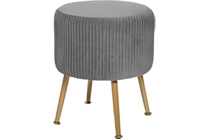 ATMOSPHERA CREATEUR D'INTERIEUR Taburete solaro Gris Terciopelo