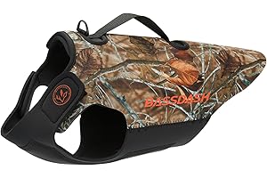 BASSDASH Dog Camo Neoprene Adjustable Hunting Vest Waterproof Chest Protection