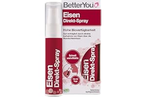 BetterYou Spray direct au fer – Bien toléré par l'absorption par la muqueuse buccale – Haute biodisponibilité – Goût de pomme délicieux – Alternative pratique aux comprimés – Végétalien – 25 ml