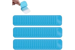 ZITFRI 48PCS Gel Pad para EMS Electroestimulador Muscular Abdominal, ABS Estimulador Muscular Abdominales Eléctrico Accesorios, Cinturón Tonificador Abdominal Gel Hojas EMS Ejercitador del Abdomen Repuesto