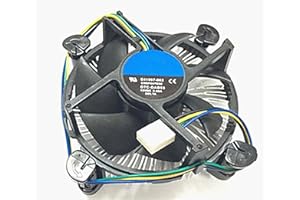 FAN HOME Dissipatore per processore per PC, adatto per Intel core i3/i5/i7 socket 1150/1155/1156, connettore a 4 pin, con dissipatore in alluminio e ventola da 90 mm, per PC desktop