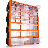 S&uuml;per Bag 39'lu Mono Blok &Ccedil;ekmece Seti B&uuml;y&uuml;k Boy Hobby Organizer Seti Vida D&uuml;bel Kutusu Takı Kutusu ASR6001