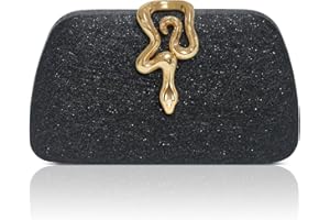 HuiYStar Pochettes à Paillettes pour Femmes,Sacs de Soirée avec Fermeture Serpent, pour Soirée, Bal, Mariage