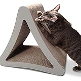 PetFusion 3-Sided Vertical Cat Scratching Post (46x27x41 CM). [Multiple Scratching Angles to match your cat's preference]