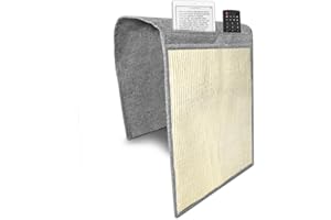 Navaris Tapis griffoir pour Chats - Protection canapé Meuble Sol - Tapis en sisal et Lin 128 x 45 cm avec Compartiments - Adapté pour Chaton Chien