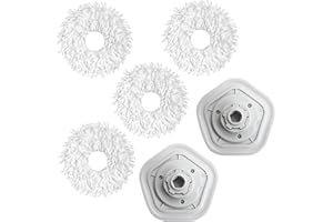 ZPSNDP 4 szt. Wymienne głowice do mopa do DREAME W10, akcesoria do odkurzacza robota Zamienne ściereczki do DREAME W10 PRO, zamiennik mopa, zmywalna podkładka do mopa