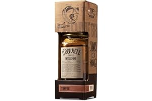 ‎O'DONNELL MOONSHINE O’Donnell Moonshine Toffee Likör + praktischer Ausgießer - 700ml Premium Karamell Whiskey Likör (süß-kräftig & leicht rauchig) im Original Mason Jar – Made in Berlin – 25% Alkohol zum genießen