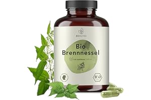 BIONUTRA® Ortie bio | 270 gélules de 500 mg | 4 mois de consommation | Urtica dioica | feuilles d’ortie bio en gélules | Agriculture biologique | Végan | Sans additifs | Fabriqué en Allemagne
