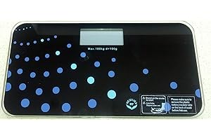 NEWLINE NY NewlineNY SBB0721M-NYTW Digital Mini Travel Bathroom Scale, Trendy Wave