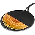 The Indus Valley Pre-Seasoned Cast Iron Tawa for Dosa/Chapathi with Iron Tadka Pan | Nonstick, Pre-Seasoned Tava, 100% Pure & Toxin-Free (Pre-Seasoned Cast Iron Tawa, 26cm/10.2 inch)