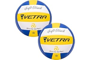 VETRA Volleyball Soft Touch Volley Ball Official Size 5 Outdoor Indoor Beach Gym Game Ball New