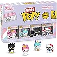 Funko Bitty Pop! Sanrio - My Melody - 4PK and A Surprise Mystery Mini Figure - 0.9 Inch (2.2 Cm) - Hello Kitty Collectable - Stackable Display Shelf Included - Gift Idea - Party Bags Stocking
