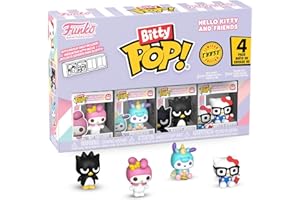 Funko Bitty Pop! Hello Kitty - My Melody - 4 Pack - 1/6 Odds for Rare Chase Variant and A Surprise Mystery Mini Figure - 0.9 Inch (2.2 Cm) - Collectable - Gift Idea - Cake Topper