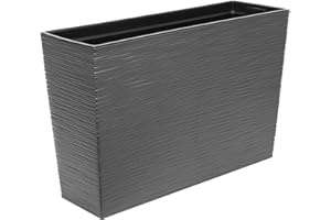 Lamela Balconiere Werbena sculpté, avec Bandes d'irrigation, en Graphite