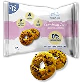 Nuvola Zero – Ciambella Zero, Collations Protéinées Sans Sucre, Sans Gluten et Sans Lactose, Zéro Glucides, Avec Pépites de C