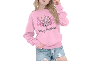 VVNTY Christmas Jumper Kids Merry Christmas Sweatshirt Xmas Festive Long Sleeve Top 3-9 Years