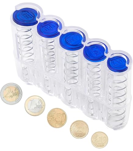 Kreatwow Münzspender Für Euro-Münzen - Tragbarer Münzhalter Für Kassierer Und Kellner