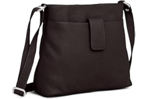 Hudson & James Designer Genuine Leather Women Ladies Travel Satchel Everyday Crossover Cross body Work iPad Shoulder Handbag Bag