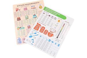 Alnicov 2 st kök konverteringsdiagram magnet metrisk omvandlingstabell för matlagning mätdiagram metrisk omvandlingsguide mät