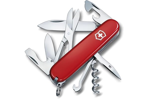 Victorinox Couteau de Poche Grimpeur (14 Fonctions, Lame, Ciseaux, Tire-Bouchon)