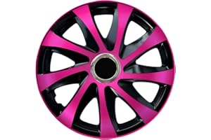 NRM Radzierblende Drift EXTRA schwarz/pink 15 Zoll 4er Set