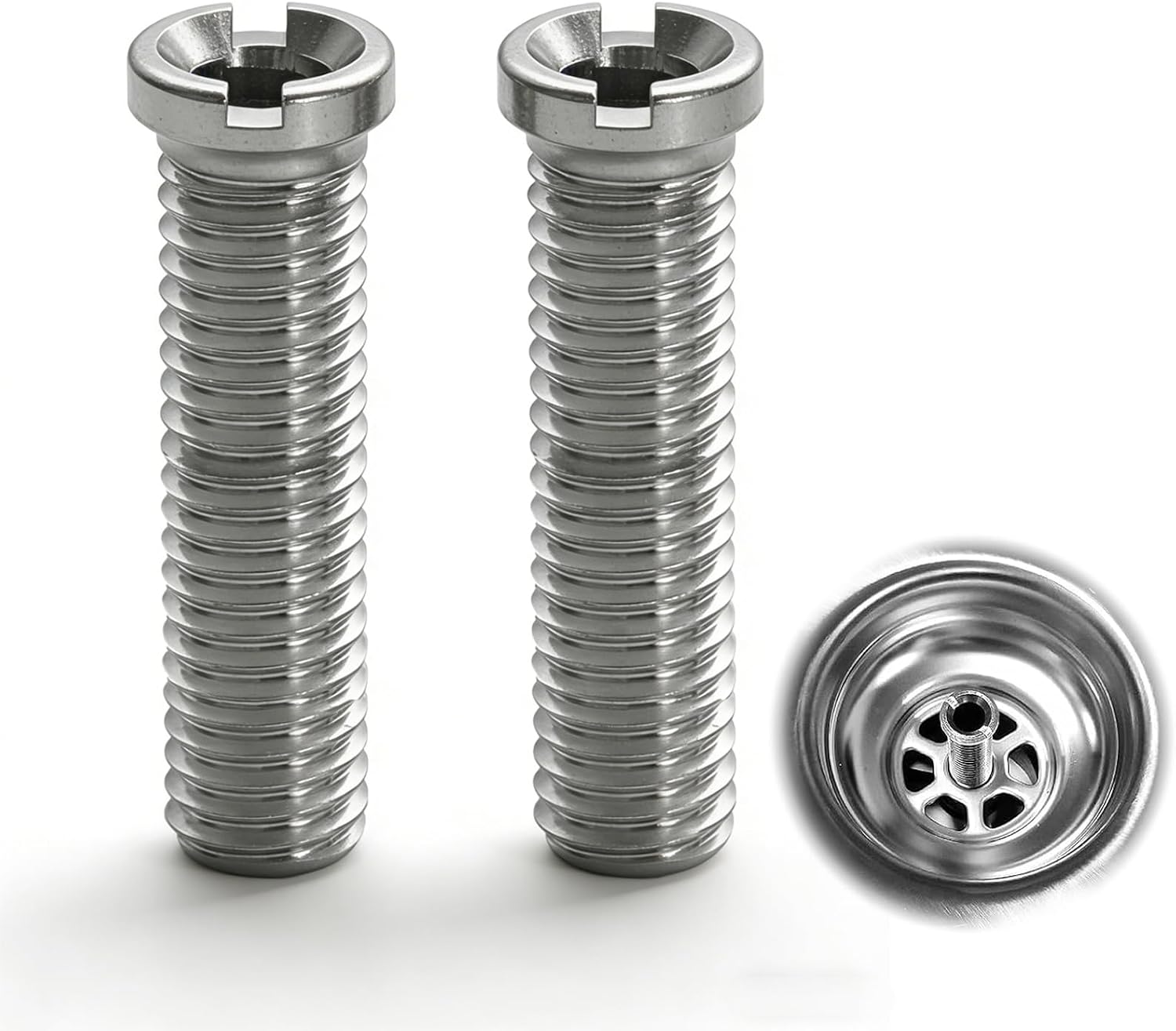 Jetstream 2 Piezas Hueco para Fregadero, M12×45mm Tornillo Hueco para Fregadero, Tornillo Huecos para Válvula de Desagüe, para Reemplazar los Tornillos del Filtro del Fregaderos de la Cocina