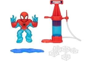 Heroes of Goo JIT Zu Marvel Hero Creator Spider-Man with 3 Unique Goo Fillings, Mix, Fill & Create Your Own Stretchy Spider-Man Action Figure, Mix, Fill & Create Again and Again