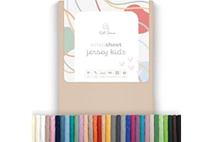 Soft Dream Spannbettlaken 90x160 cm Sand - 100% gekämmte Baumwolle Jersey - Premium Qualität - Spannbetttuch für Kinderbett Juniorbett - OekoTex Zertifiziert - Made in EU - 90x160cm Sand