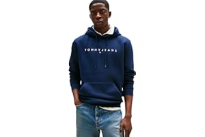Tommy Jeans Herren Hoodie Linear Logo mit Kapuze