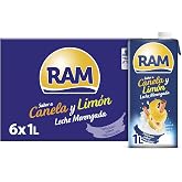 RAM Milk Merengada Cinnamon and Lemon, Ready to take, Pack 6x1L | Merenged milk with cinnamon and lemon, traditional recipe r