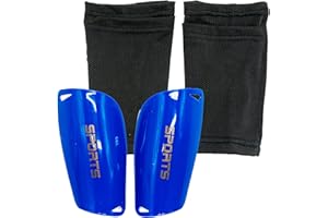 SZXMDKH Espinilleras de fútbol con Mangas Altas elásticas - Compacto, EVA, protección contra Patadas para niños y niñas