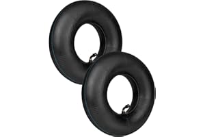 A ABLUMEN 2 Stück Schlauch Reifen 3.00-4 für Sackkarrenrad Reifen 260x85 mm, Ersatzreifen 3.00-4 Zoll Schubkarren Schlauch mit TR87 Winkelventil, Innenschlauch Luftreifen Gummischlauch Sackkarrenschlauch