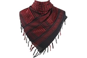 AIEOE Sciarpa Cotone Shemagh Kefiah Palestinese Originale Bandana Militare Araba Deserto Unisex Scialli