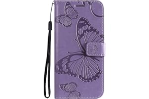 DENDICO Cover per Huawei P30 Lite, Pelle Portafoglio Custodia per Huawei P30 Lite Custodia a Libro con Funzione di appoggio e Porta Carte di Credito - Viola