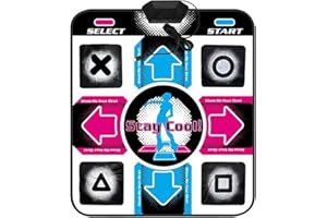 ZENOVA Music Dance Mat For Girls - Light Up Dance Pad, Kids Musical Dance Play Mats With Light Up 9 Pattern | Musical Dancing Mat Games For TV Computer, Christmas Dancing Game Mats For Kids Adults (A)