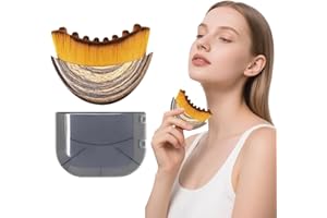 VQUNBG Brosse de Contour pour le Visage, Brosse à Sec Drainage Lymphatique, brossage à sec pour le visage, le menton et la mâchoire, conçue de façon ergonomique pour s'adapter à la peau avec précision