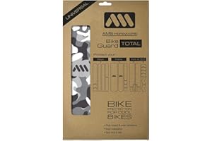 All Mountain Style Protector Cuadro Bicicleta MTB | Protector Adhesivo Cuadro Bici Modelo Total con 25 Protectores | Protege tu Bicicleta de Arañazos y Golpes