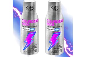 Sirop FruttaMax Boisson Énergisante – Sirop pétillant caféiné – SANS sucre | Compatible avec machine à soda, idéal pour un mode de vie actif 2 x 500 ml – ThunderMax ZERO