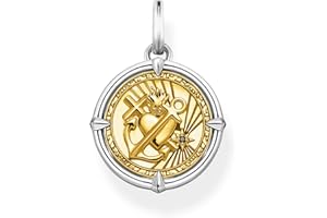 Thomas Sabo Unisex Anhänger Glaube Liebe Hoffnung Kreuz Herz Anker Gelbgold 925 Sterling Silber PE870-849-7