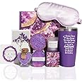 Bliss Seller Gift Set for Women, Gifts for Women, 8 Pcs Spa Women's gift Set, Birthday Gift Set for Women, Valentine's Day, Bath Gift Set, Scented Candles, Bath Bombs Set, Lavender