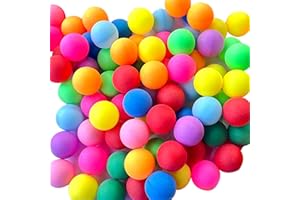 arrderly Tischtennisbälle aus Kunststoff, 40 mm, bunt, 30 Stück, für Anfänger, für Familien-Partyspiele, kreative Hobbys, Katzenspielzeug mit Aufbewahrungstasche