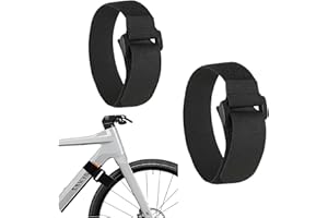 RJLLKD 2Pz Cinghie Elastiche di Fissaggio con Silicone Antiscivolo Cinghie per Portabici da 60CM Fascette Velcr Riutilizzabili per Bicicletta, Yoga, Tappetini, Prolunghe, Corde, Bagagli, Tubi, Cavi