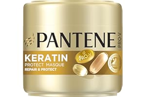 Pantene pro-v, masque repair & protect, à la kératine, pour cheveux fragiles et abîmés, aide à combattre les signes des agressions en 1 seule application -300 ml (L'emballage de l'article peut varier)