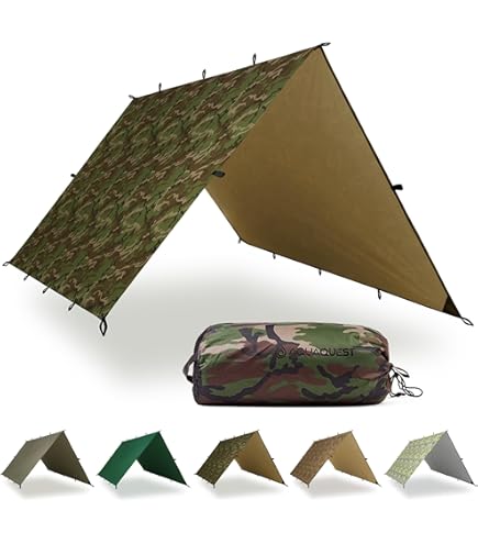 Aqua Quest Guide Tarp - 100% Waterproof Ultralight RipStop