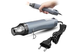 WLZP Pistolet na gorące powietrze, bardzo długi kabel, mini pistolet na gorące powietrze, do prac ręcznych, wytłaczana, folia termokurczliwa PCW, 300 W, wielofunkcyjna suszarka na gorące powietrze z