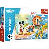 Trefl 17359 Mickey ve Arkadaşları i&ccedil;in İlgin&ccedil; Bir G&uuml;n Disney Mickey Mouse ve Arkadaşları 4 Yaş ve &Uuml;zeri &Ccedil;ocuklar İ&ccedil;in 60 Par&ccedil;