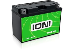 IONI IT9B-BS 12V 8Ah AGM batteria compatibile con MG9B-4 / YT9B-BS / GT9B-4 sigillato/manutenzione libera moto batteria