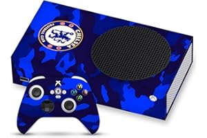 Head Case Designs Officially Licensed Chelsea Football Club Camouflage Art Vinyl Sticker Gaming Skin Decal Cover Compatible With Xbox Series S Console and Controller Bundle