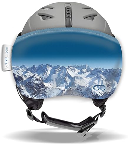 BLACK CREVICE - Ersatzvisier für Skihelm Arlberg, Gstaad, Saalbach, Silvretta
